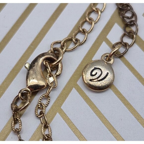 Veronese Signed Gold Tone Tassel Red Teardrop & Crystal Pendant Necklace 32" - Picture 11 of 11